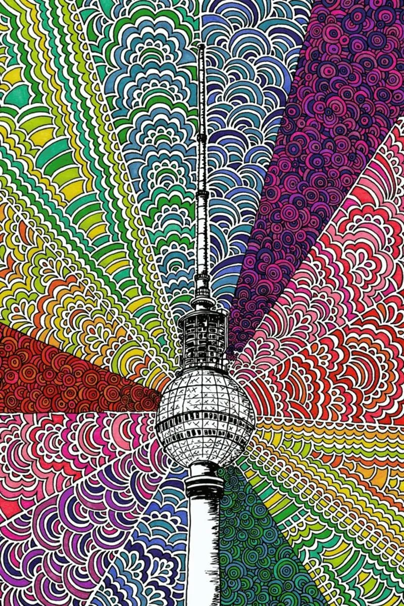 Berlin, Bursting With Color pellicola backlit da KP Design