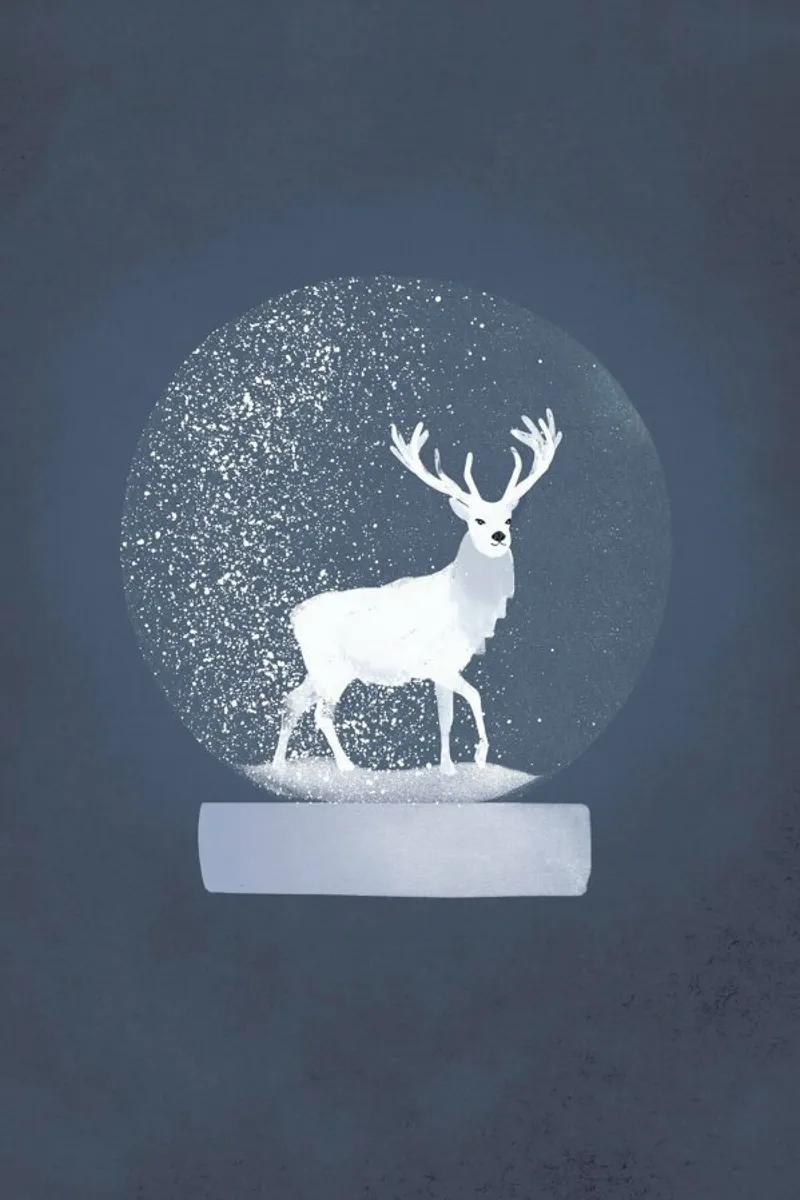 Snowglobe Deer pellicola backlit da Goed Blauw