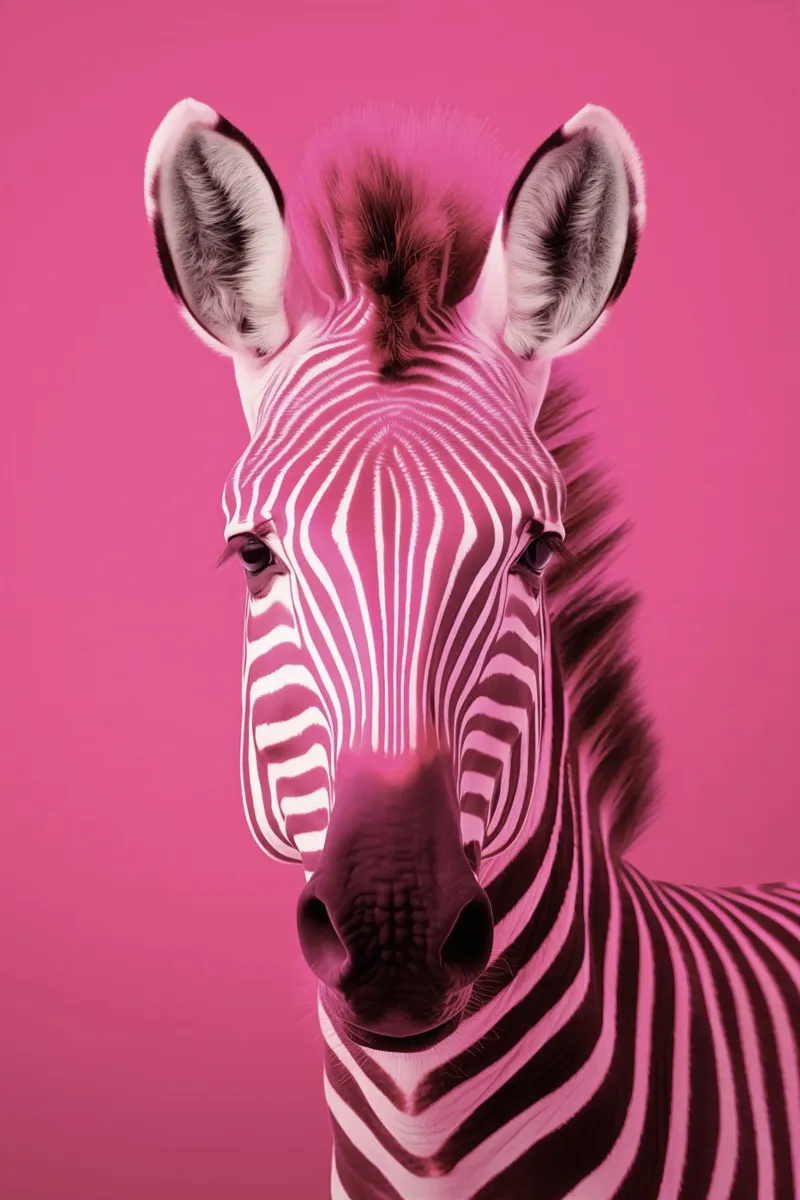 Zebra roze pellicola backlit da Imagine