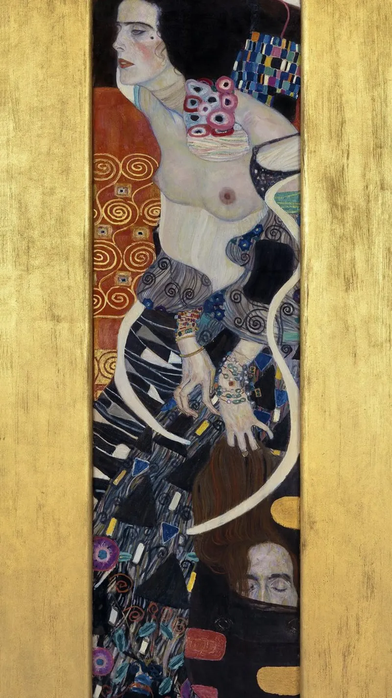 La "Giuditta II (Salomè)" di Klimt - Simbolismo, età dell'oro, intensità poster con telaio in alluminio da ClubArt