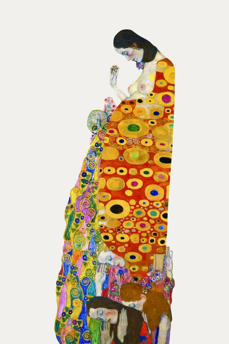 Klimts "Hoop II" - Symboliek, moederschap, kunst uit de Gouden Eeuw, Ex poster van ClubArt