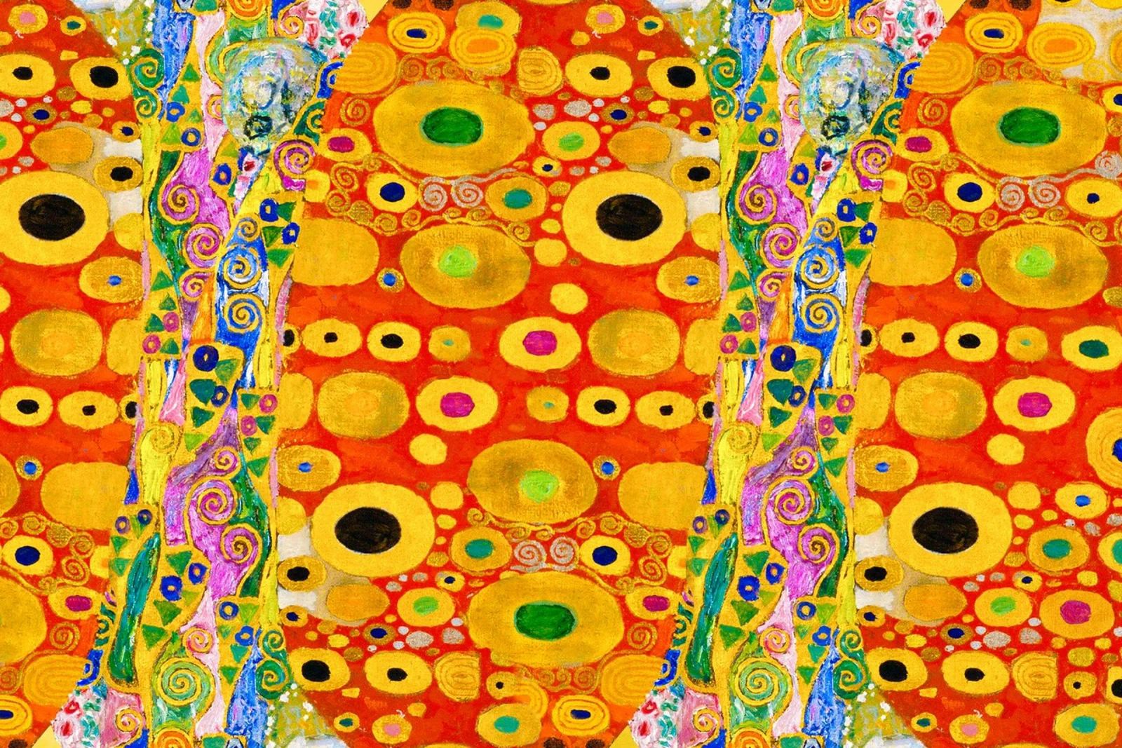 Klimts "Hoffnung II" Abstrakt - Goldenes Zeitalter, lebhafte Muster, Ma Poster von ClubArt