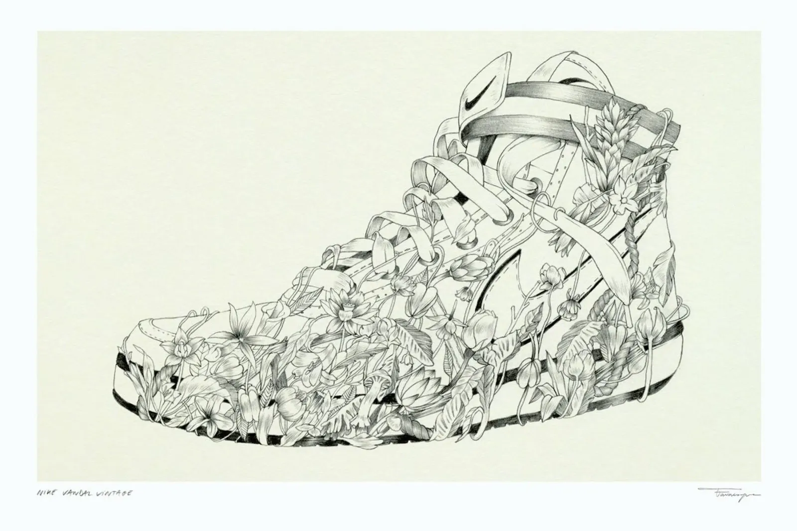 Nike Vandal Vintage poster con telaio in legno da Faunesque