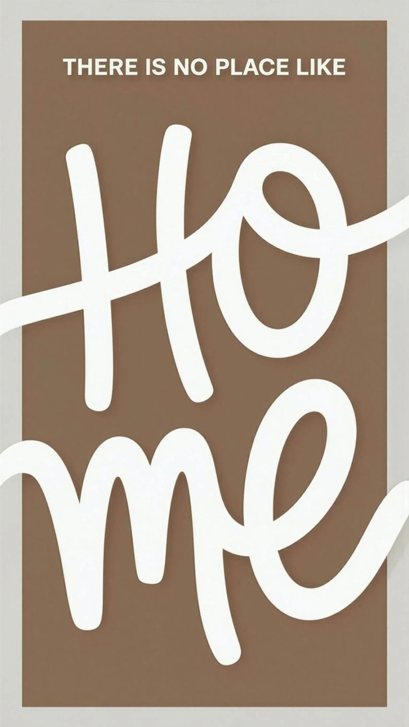 NO PLACE LIKE HOME Poster von 20 Farben