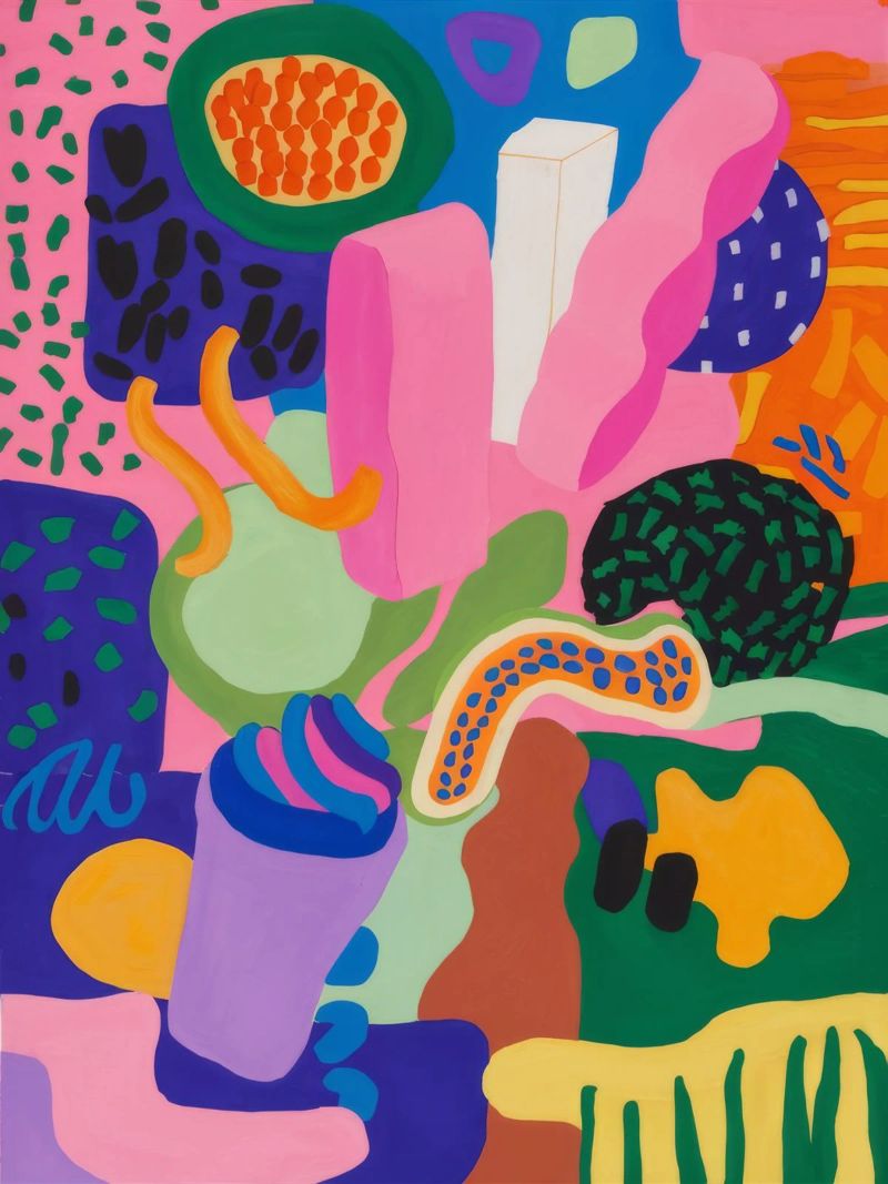 Chromatic Blob Ecstasy canvas by Zep Layers
