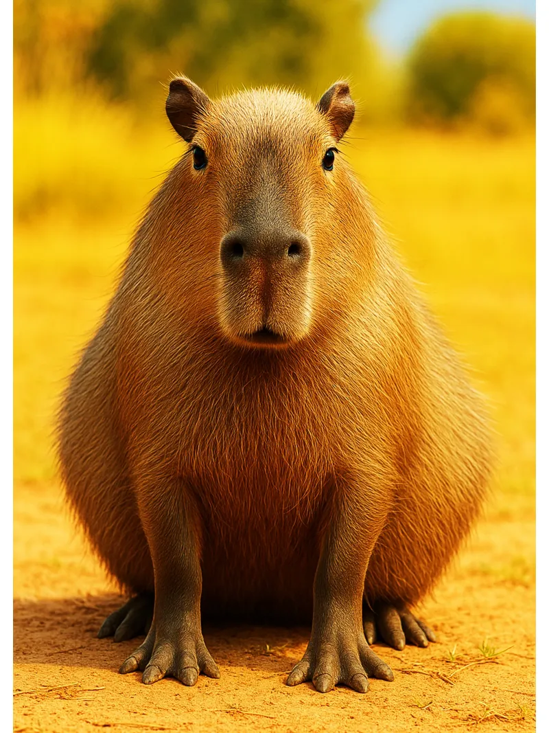 Faccia buffa di capibara pellicola backlit da kukupuu