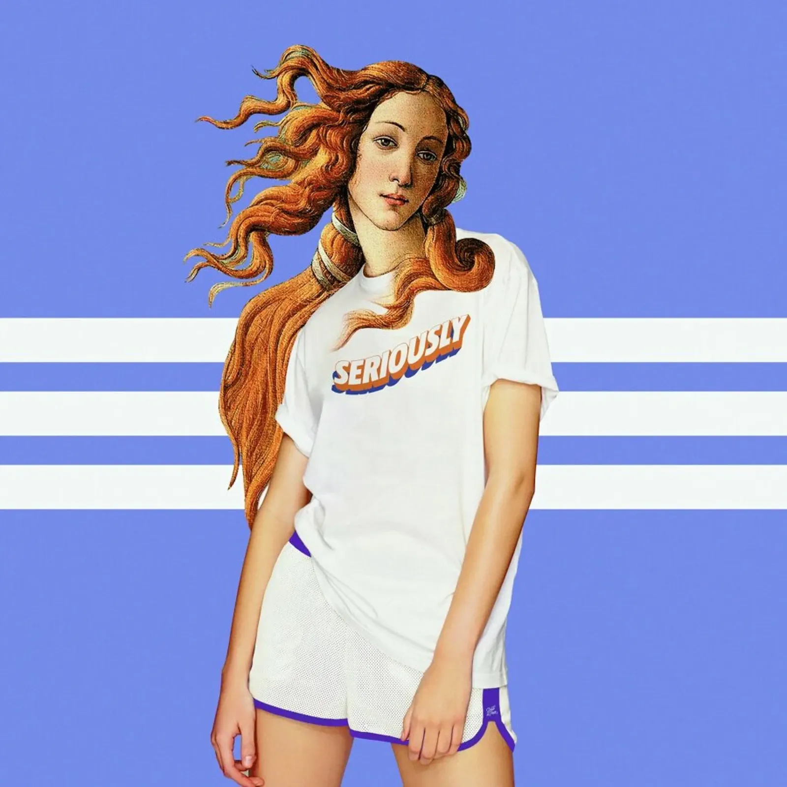 Venus Outfit poster met kunststof frame van Paste in Place