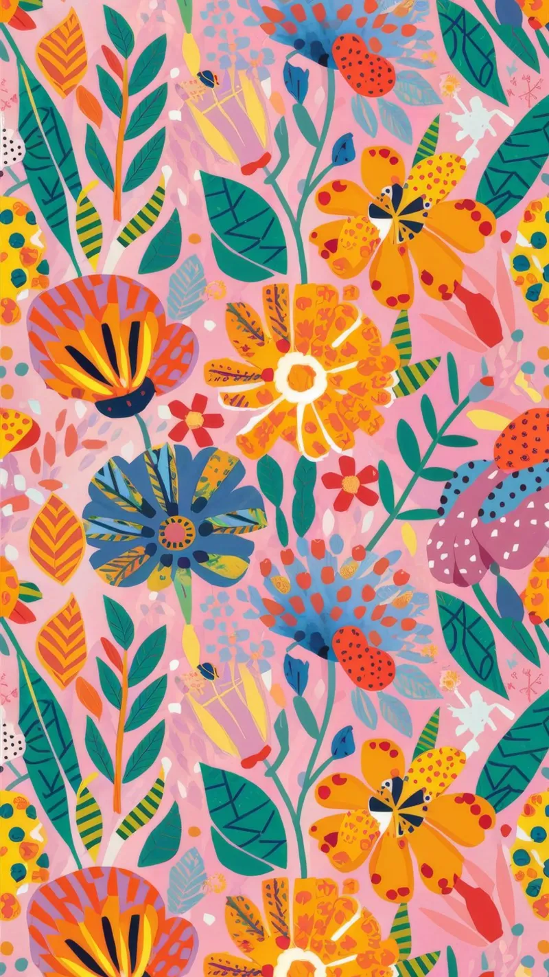 Garden Bloom Repeat canvas by Arcane Shade