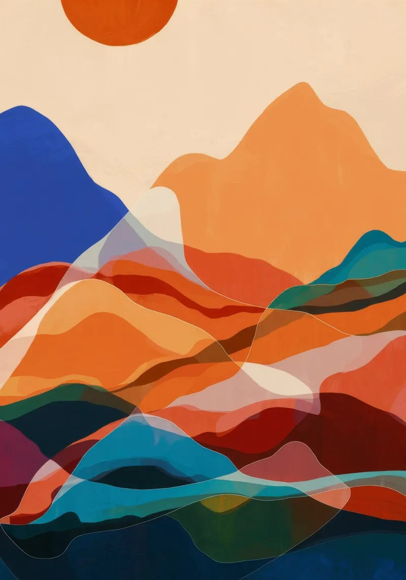 Mountain Echo Sunset hahnemühle by Arcane Shade