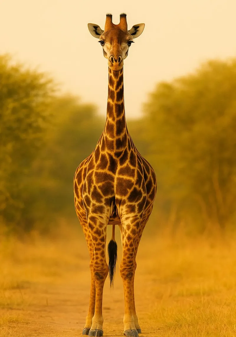 Giraffa nella foresta pellicola backlit da kukupuu