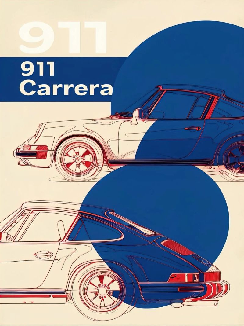 Porsche 911 poster de 🥝 KIWI STORE