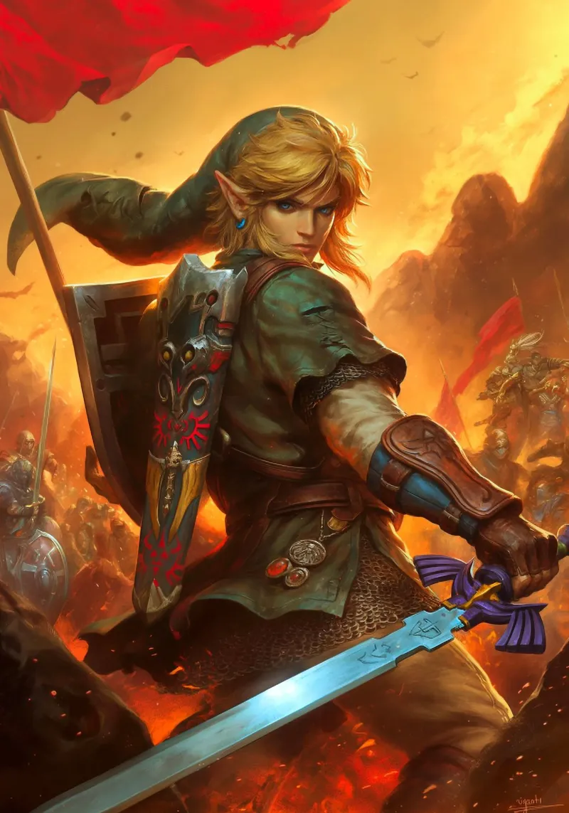 Link La leggenda di Zelda pellicola backlit da Fleur de Lys