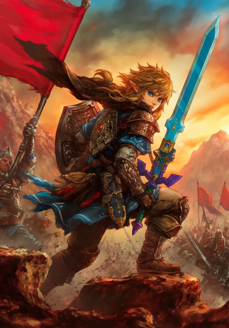 Link La leggenda di Zelda pellicola backlit da Fleur de Lys