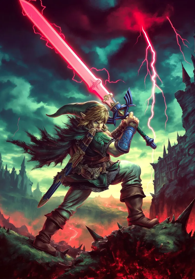 Link La leggenda di Zelda pellicola backlit da Fleur de Lys