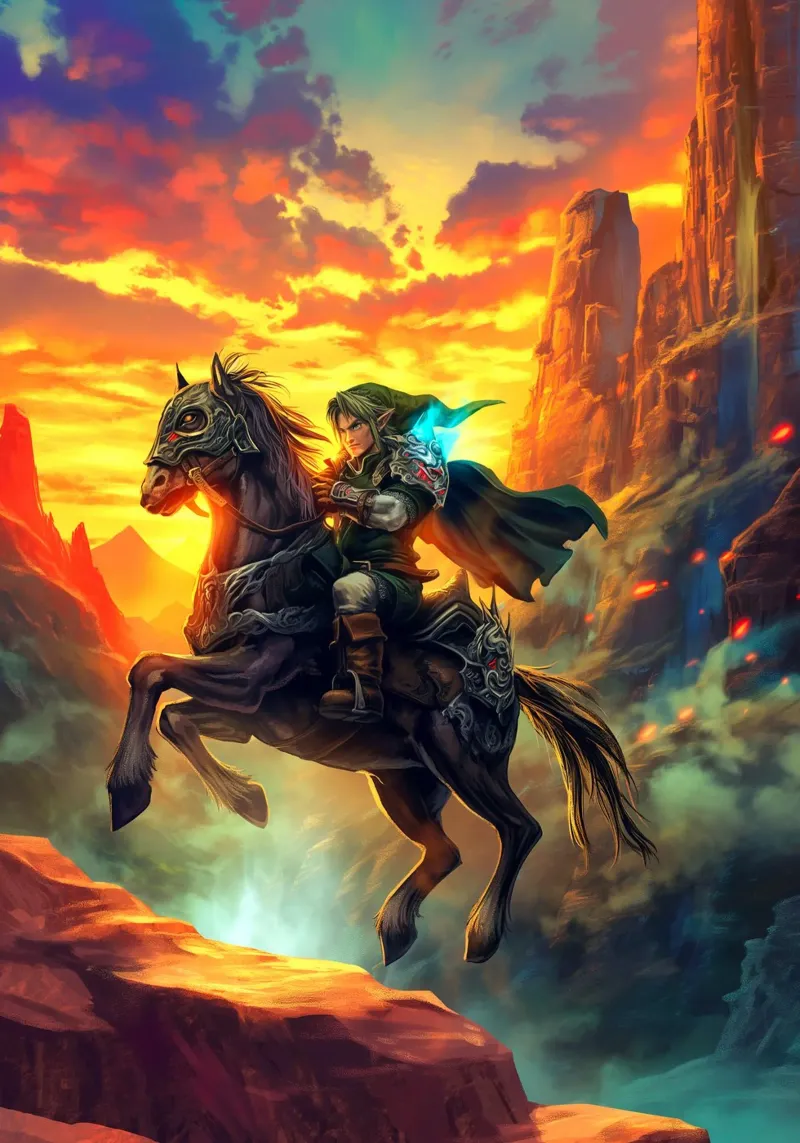 Link La leggenda di Zelda pellicola backlit da Fleur de Lys