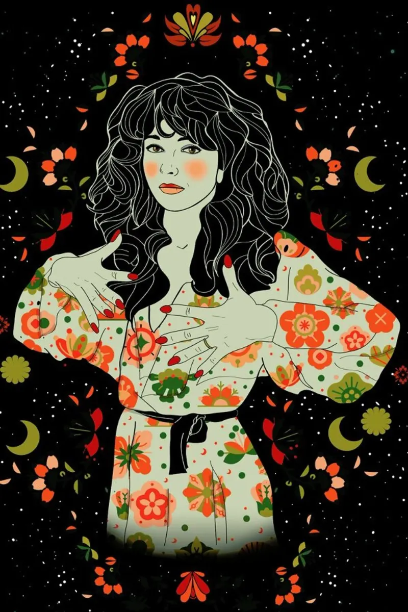 Kate Bush poster con telaio in alluminio da Nettsch