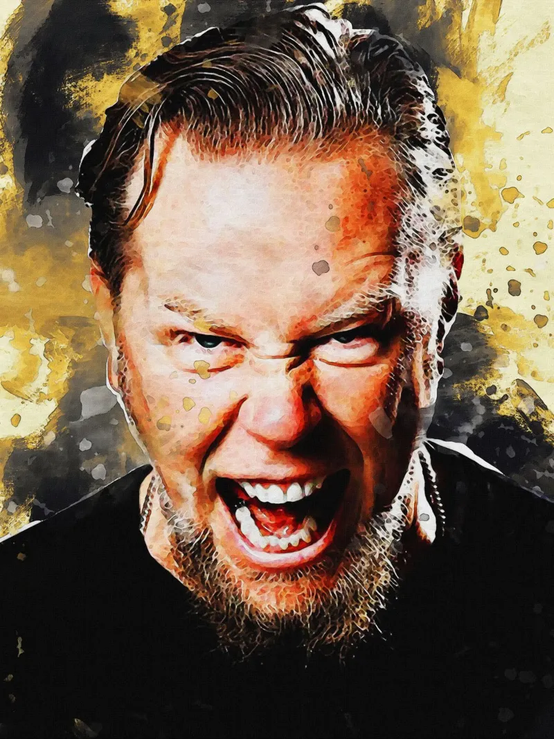 Macchia di ritratto di James Hetfield pellicola backlit da Gunawan Rb