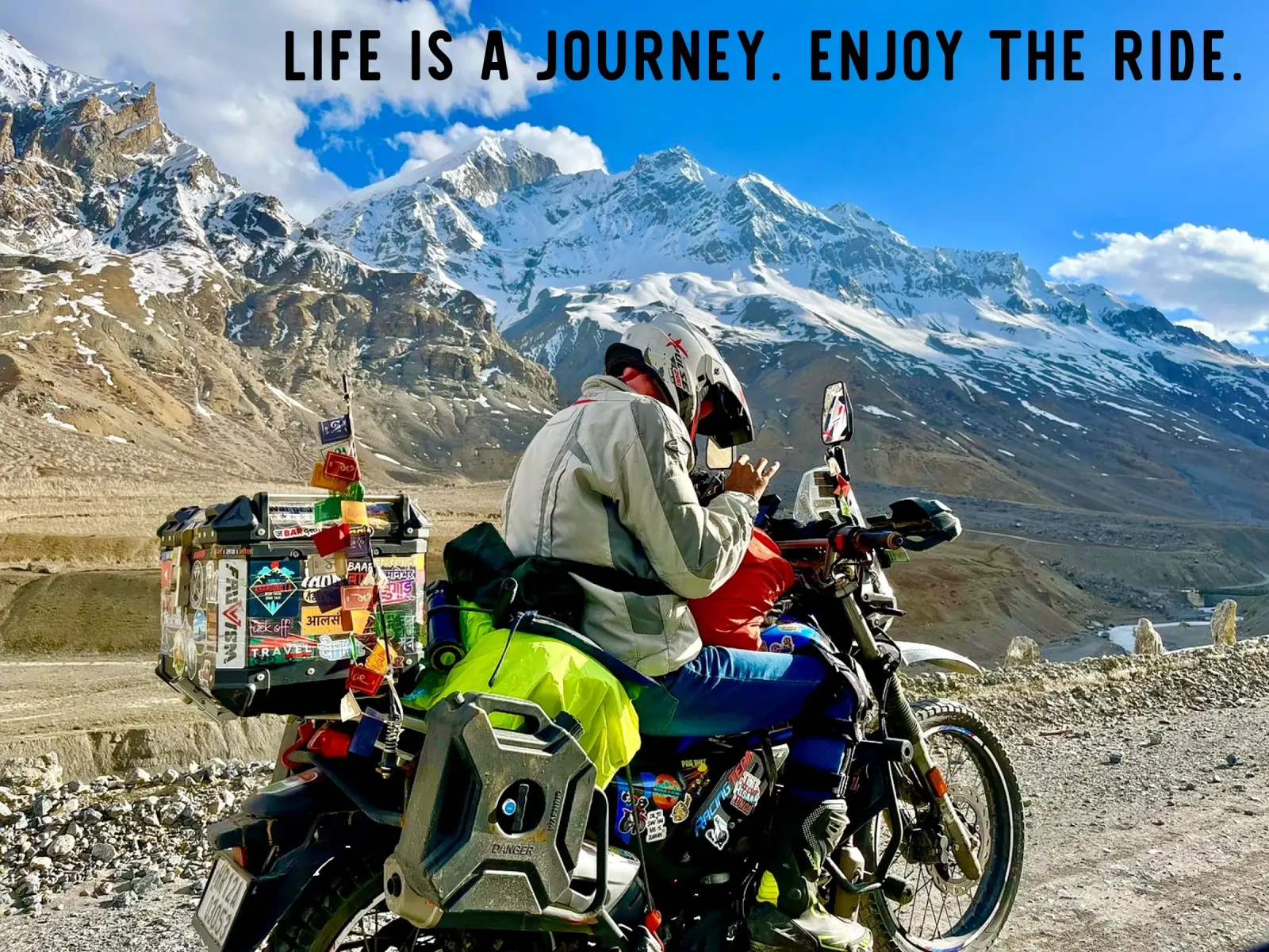 Life is a journey - Enjoy the ride. Himalaya plexiglass da Happy 😃 Art 🎨 by Christine Schnoell