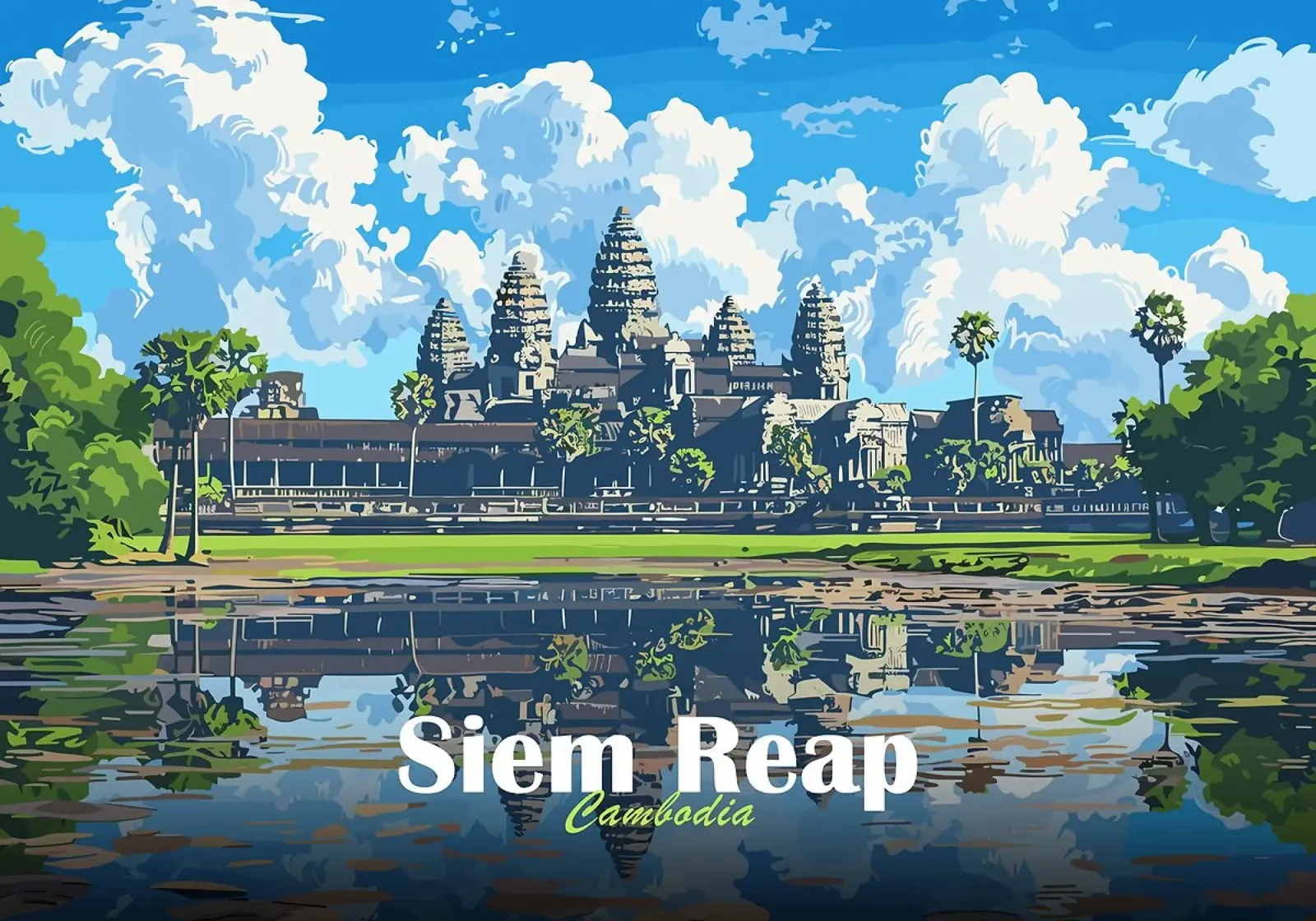 Siem Reap pellicola backlit da Kevin Walters