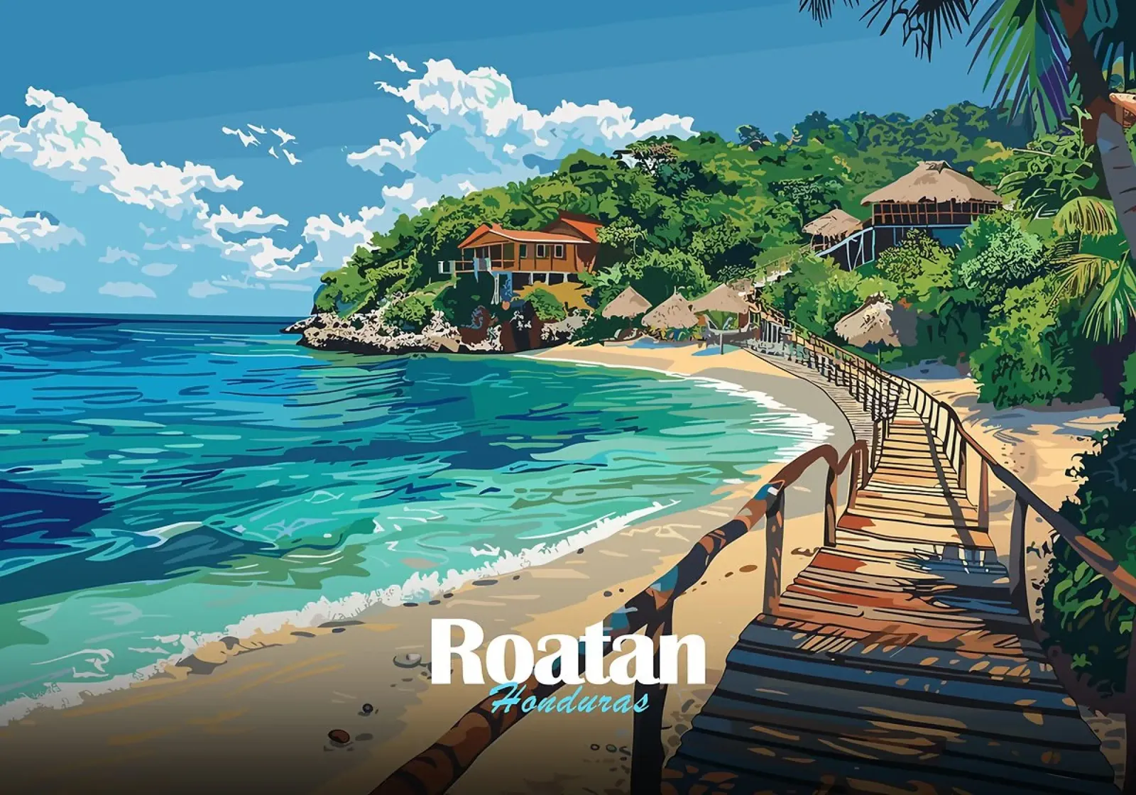 Roatan poster con telaio in plastica da Kevin Walters