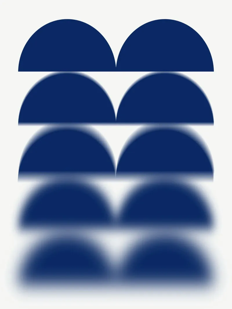 Semicerchi blu pellicola backlit da Little Dean
