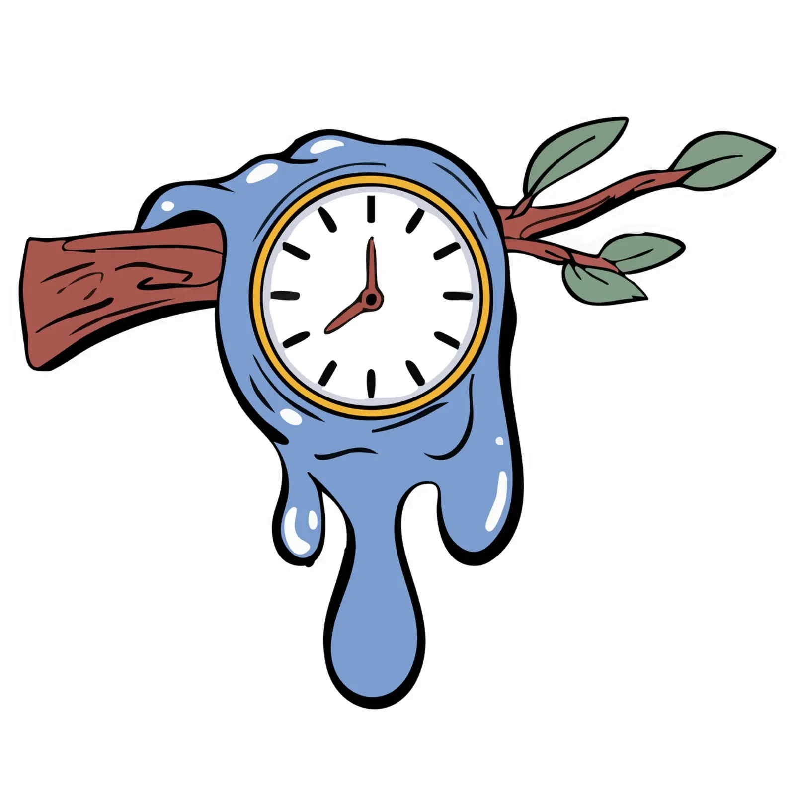 Surrealism Clock carta hahnemühle da Hey Vincent