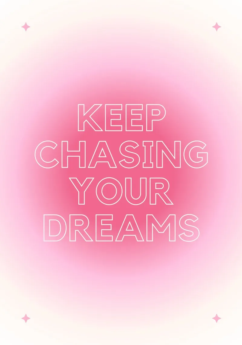 "Dream Chaser" Modern Gradient Art Print - Aesthetic & Trend canvas by ClubArt