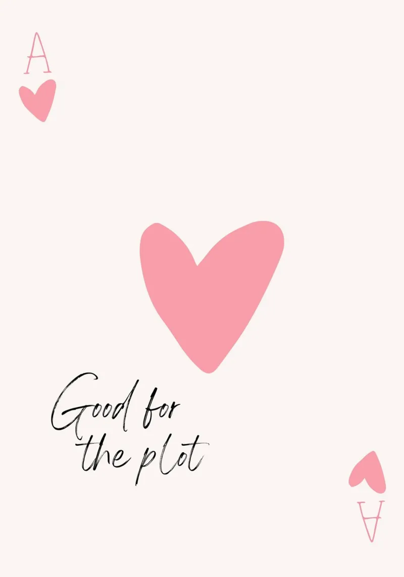 "Good for the Plot" Ace of Hearts Art - Playful & Modern canvas by ClubArt
