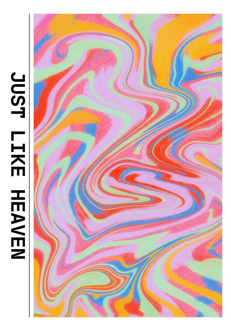 "Just Like Heaven" Wirbel abstrakte Kunst - Psychedelisch & fett Poster von ClubArt