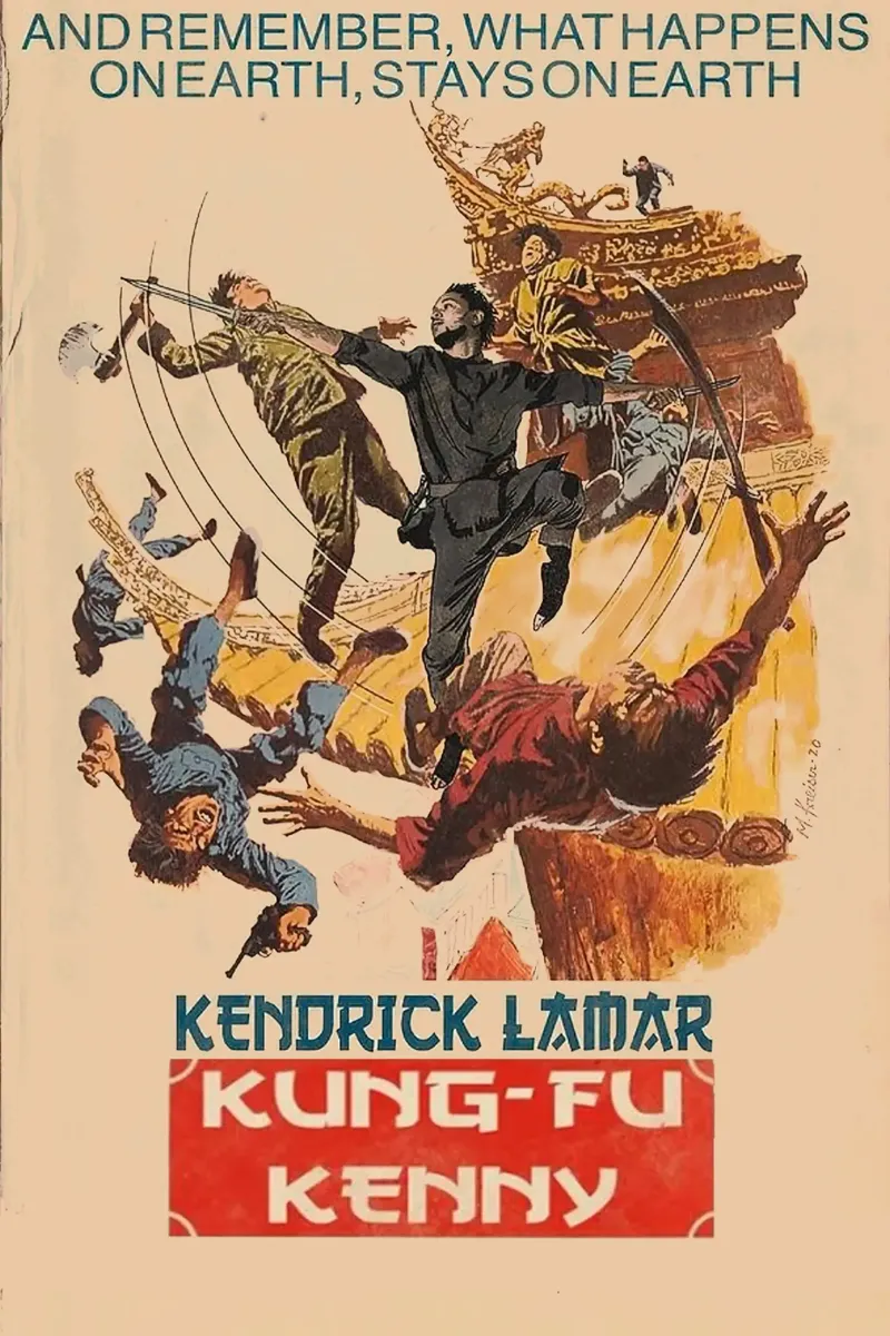 Kung Fu Kenny – Kendrick Lamar pellicola backlit da Attaboy Dsgn