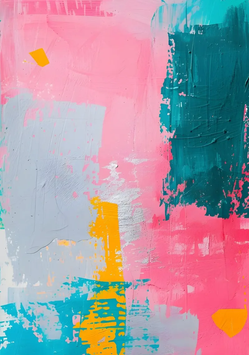 "Urban Canvas" Abstract Expressionist Art - Textured & Bold canvas by ClubArt