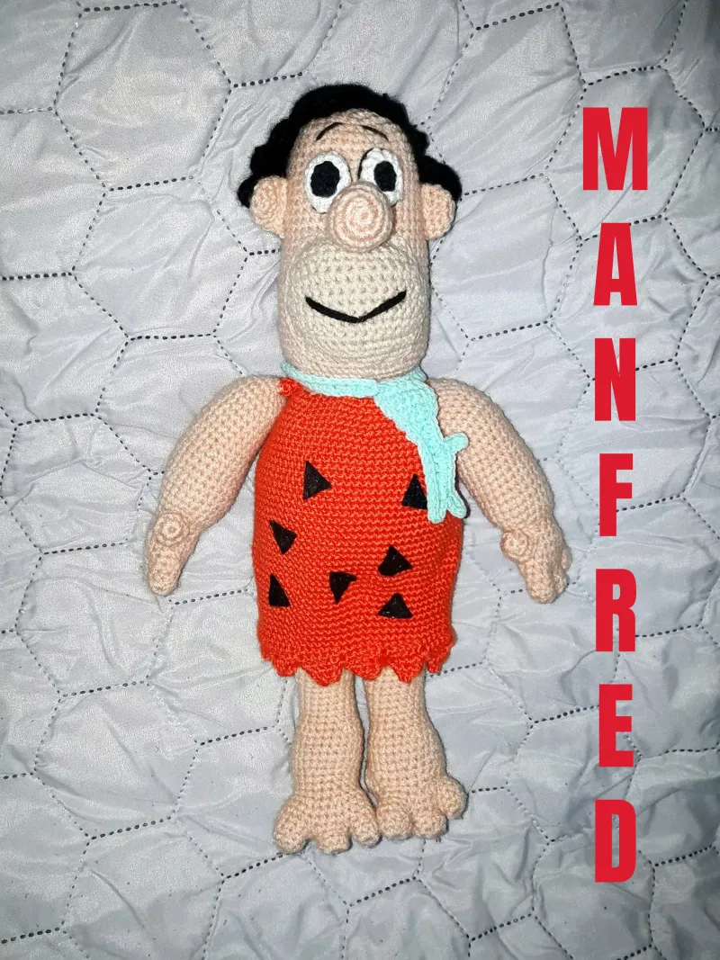 Amigurumi doll "MANFRED" alu-dibond by Gürsel Yesil Digital Art