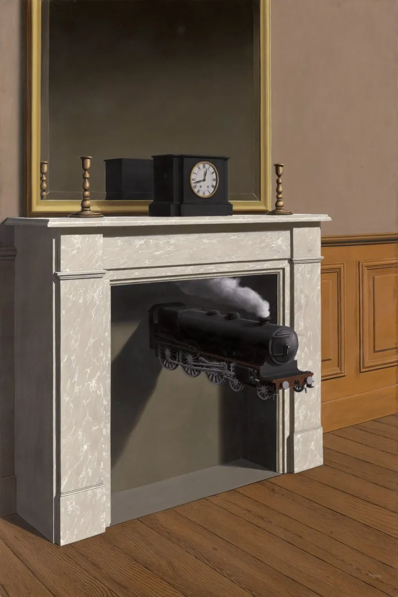 "La Durée Poignardée" (Il tempo trasfigurato) di René Magritte pellicola backlit da Classic Art Prints