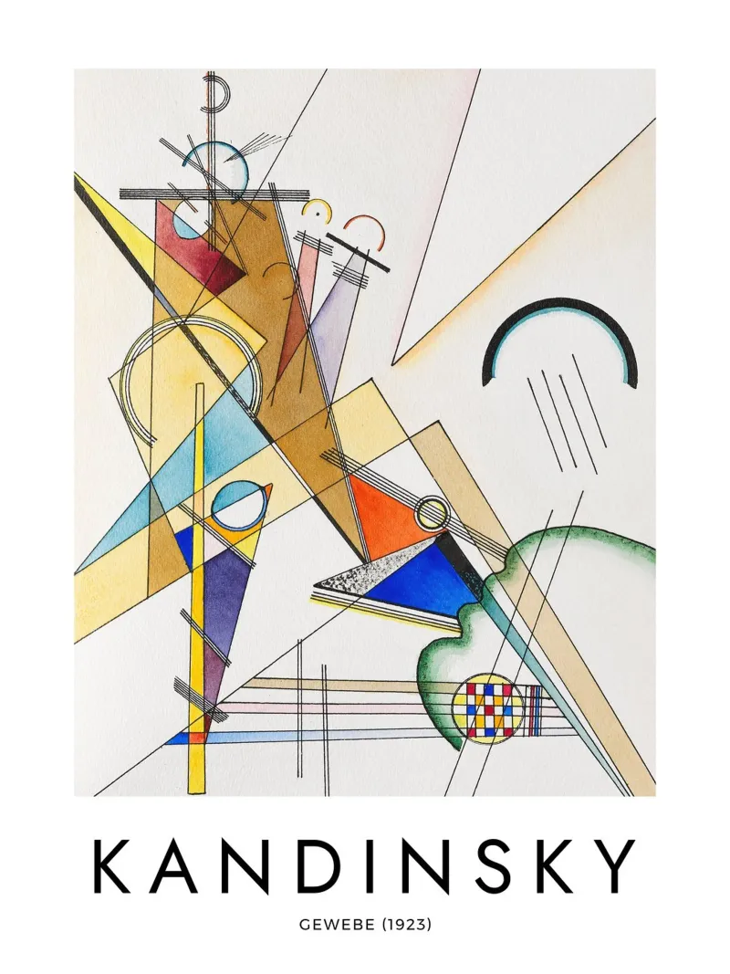 Wassily Kandinsky - Gewebe 1923 pellicola backlit da apoloprints
