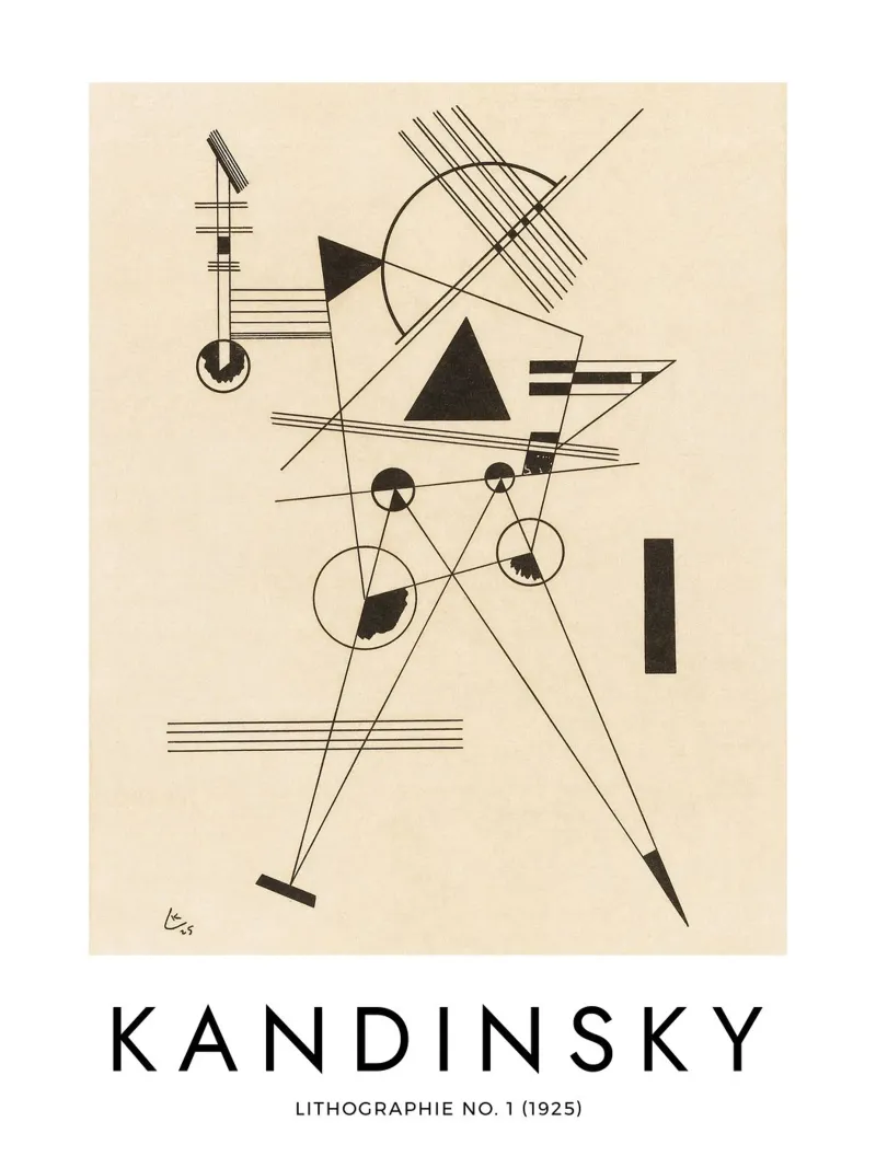 Kandinsky - Lithographie no. 1 carta hahnemühle da apoloprints