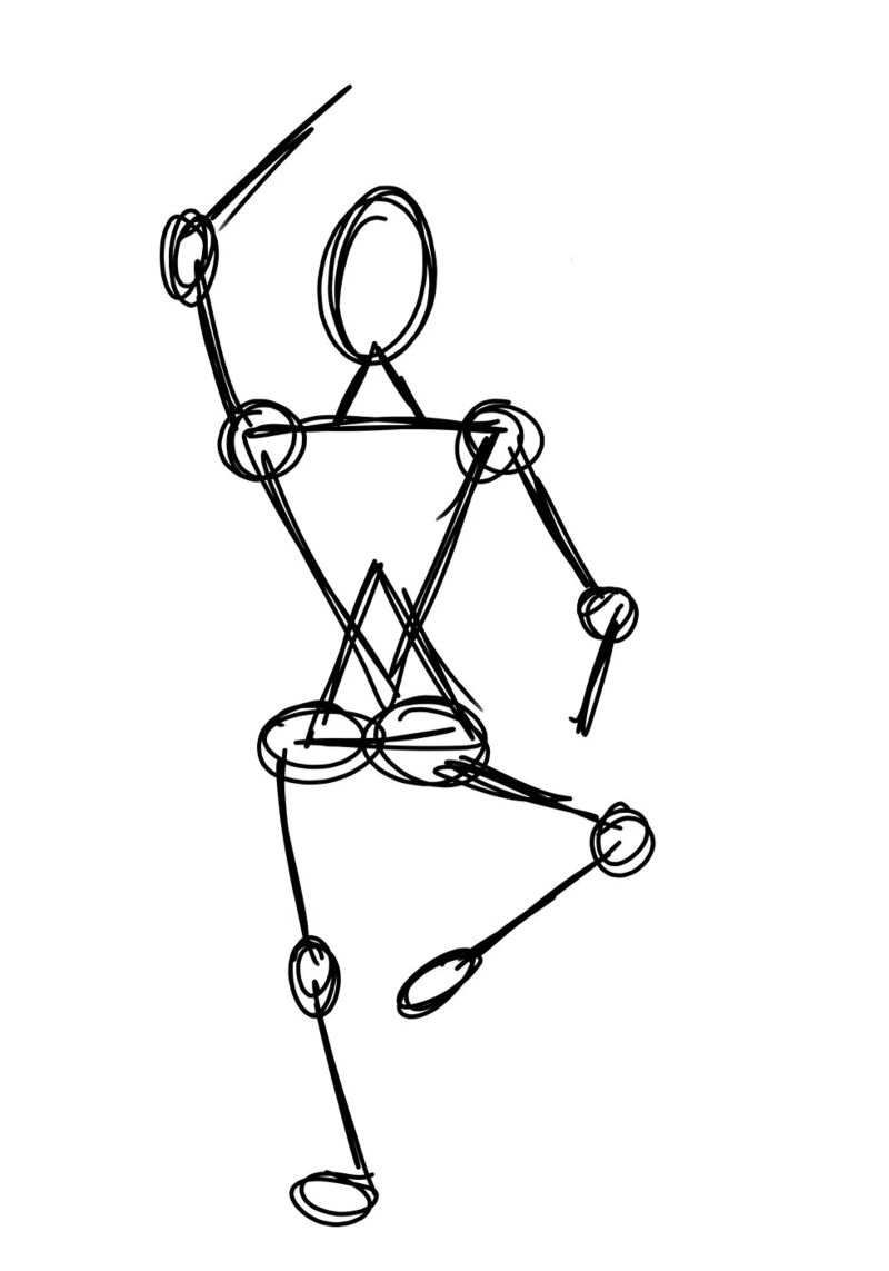 Sketch Dancer II carta hahnemühle da tausendunddrei