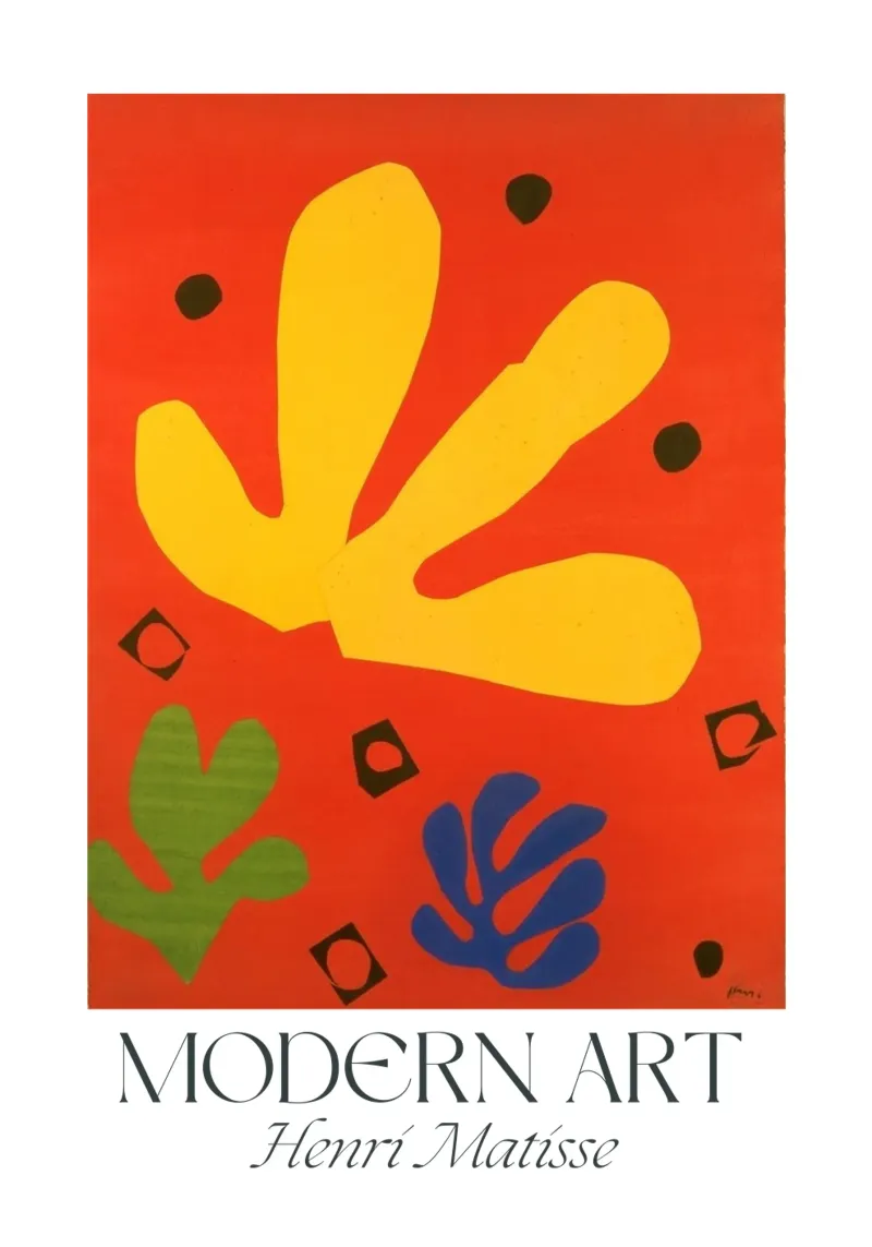 Henri Matisse - Éléments végétaux poster da Second Canvas