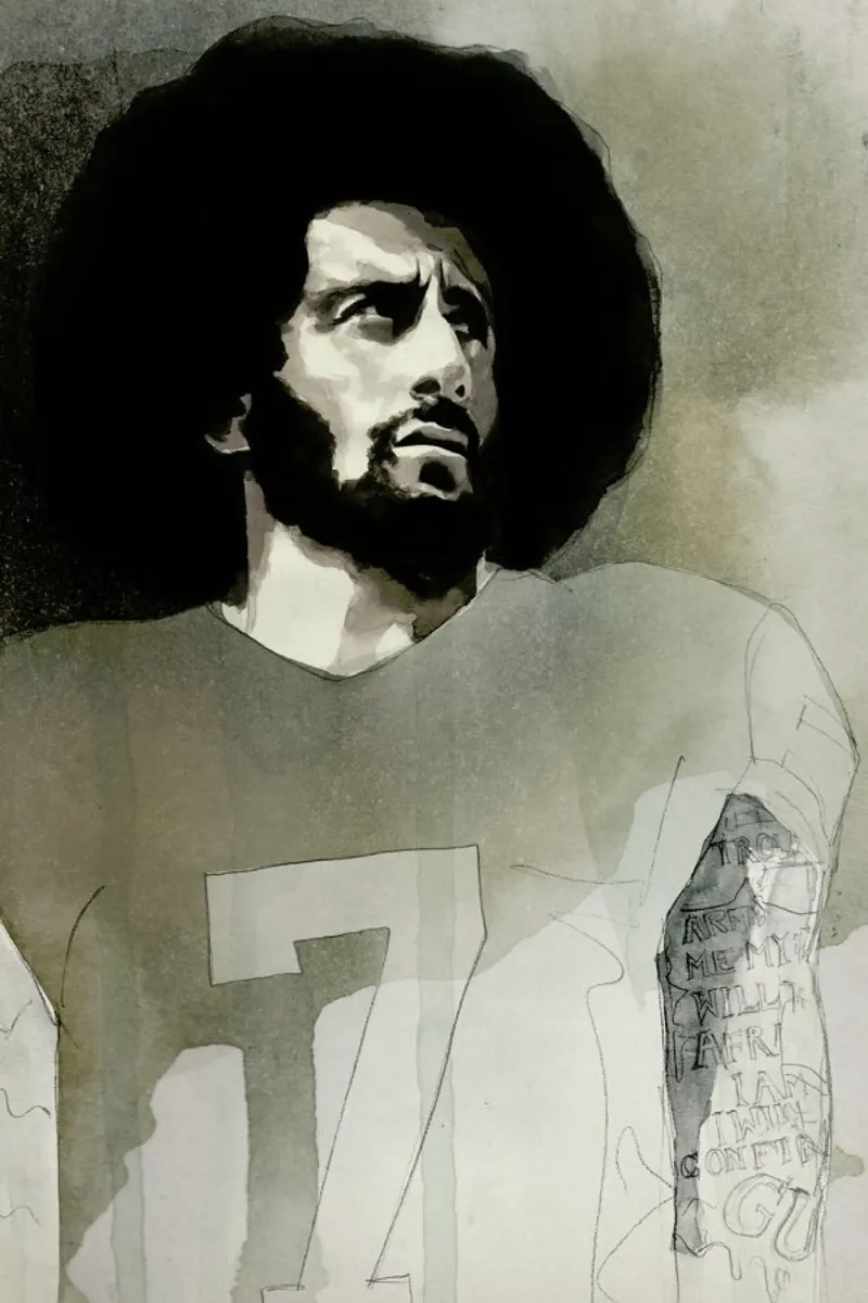 Colin Kaepernick plexiglass da David Diehl