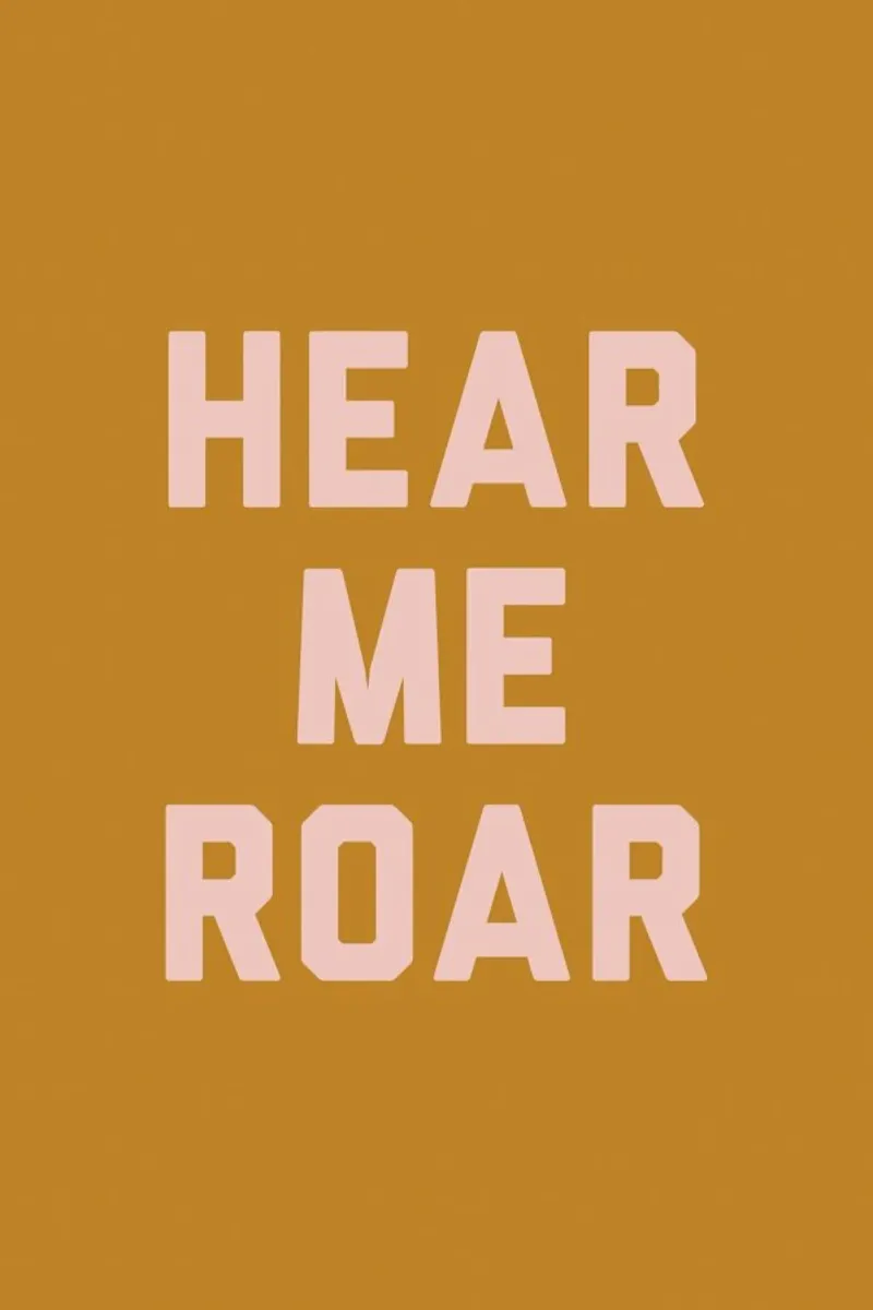 Hear Me Roar poster avec cadre en plastique de The Native State