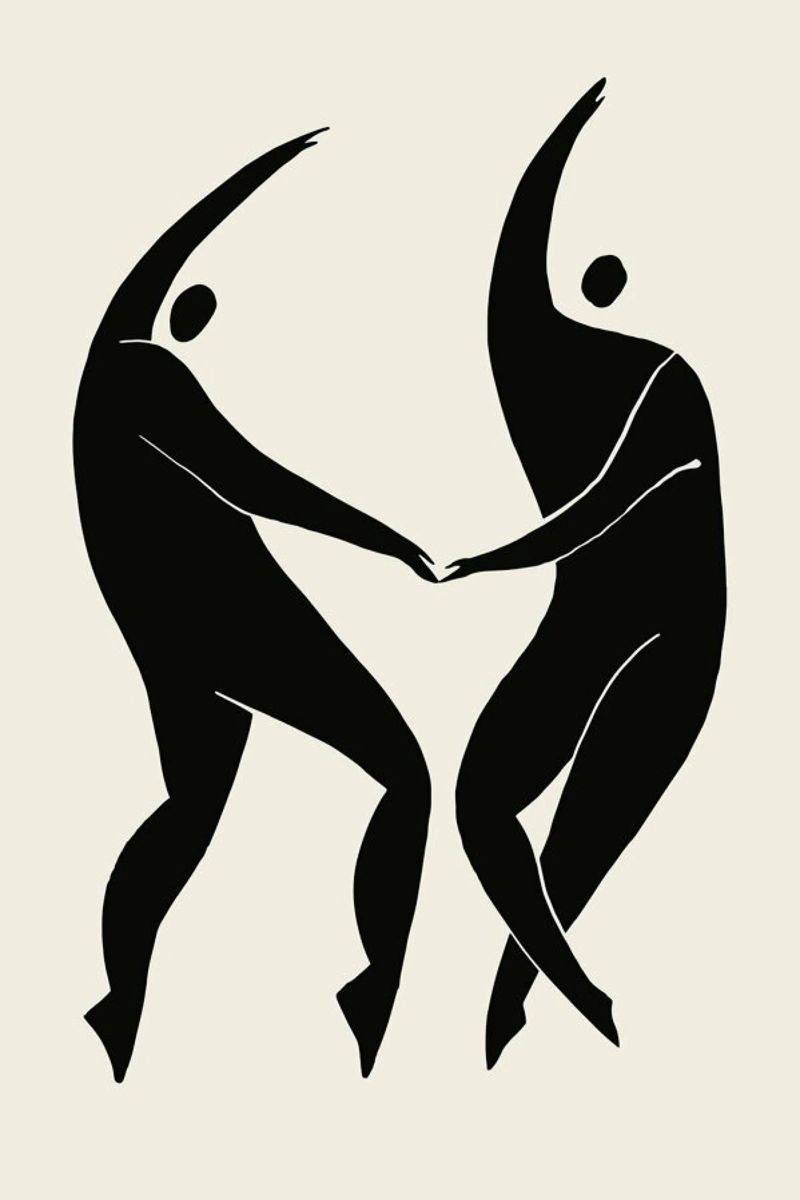 Dancing Figures 2 poster by Graphite