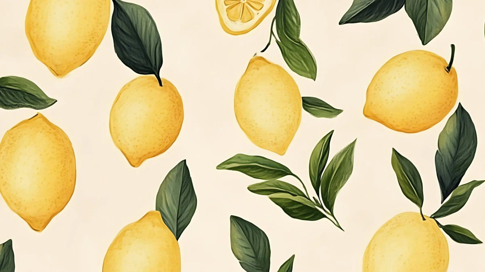 Disegno del limone brillante - Stampa botanica moderna sugli agrumi pellicola backlit da ClubArt