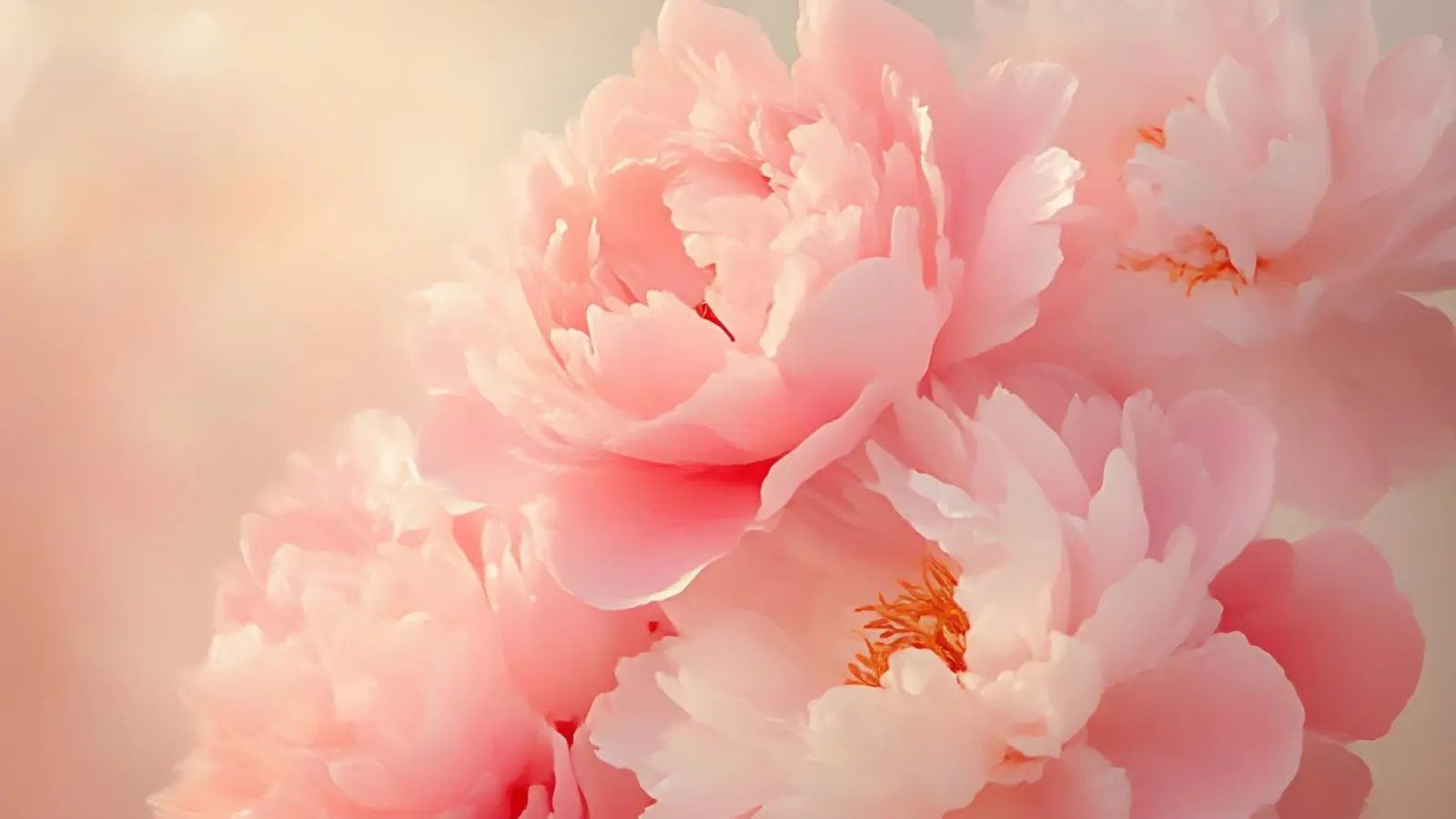 Romantica peonia rosa in fiore - Arte del sogno floreale carta hahnemühle da ClubArt