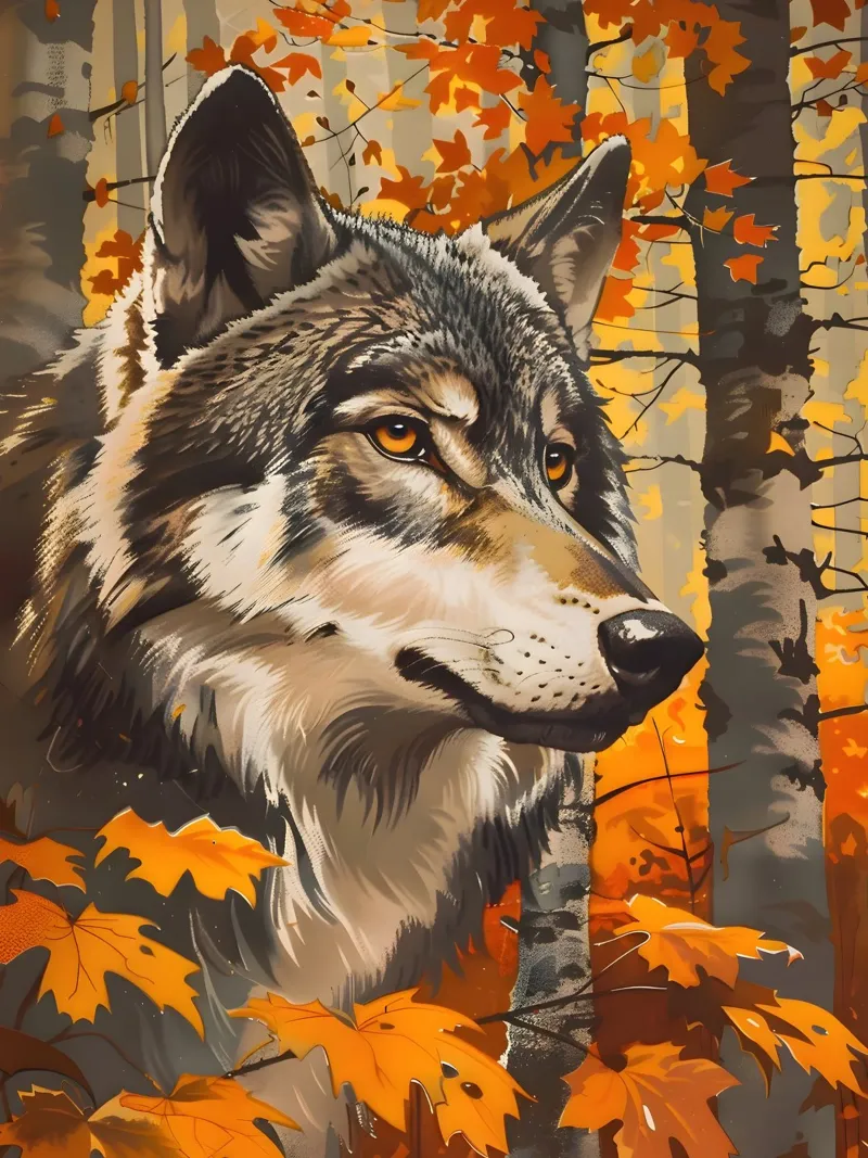 Wolf Herbst Portrait plexiglas de Vintage Travel Art