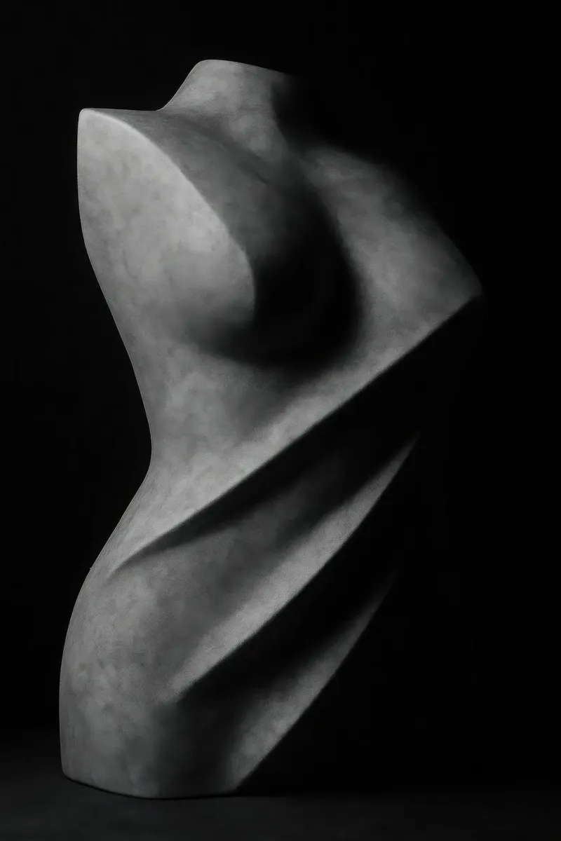 Corpo marmorizzato - Sensualità cruda pellicola backlit da Black & White