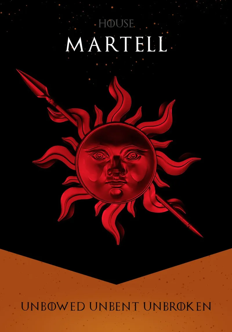 House Martell poster con telaio in plastica da nabakumov