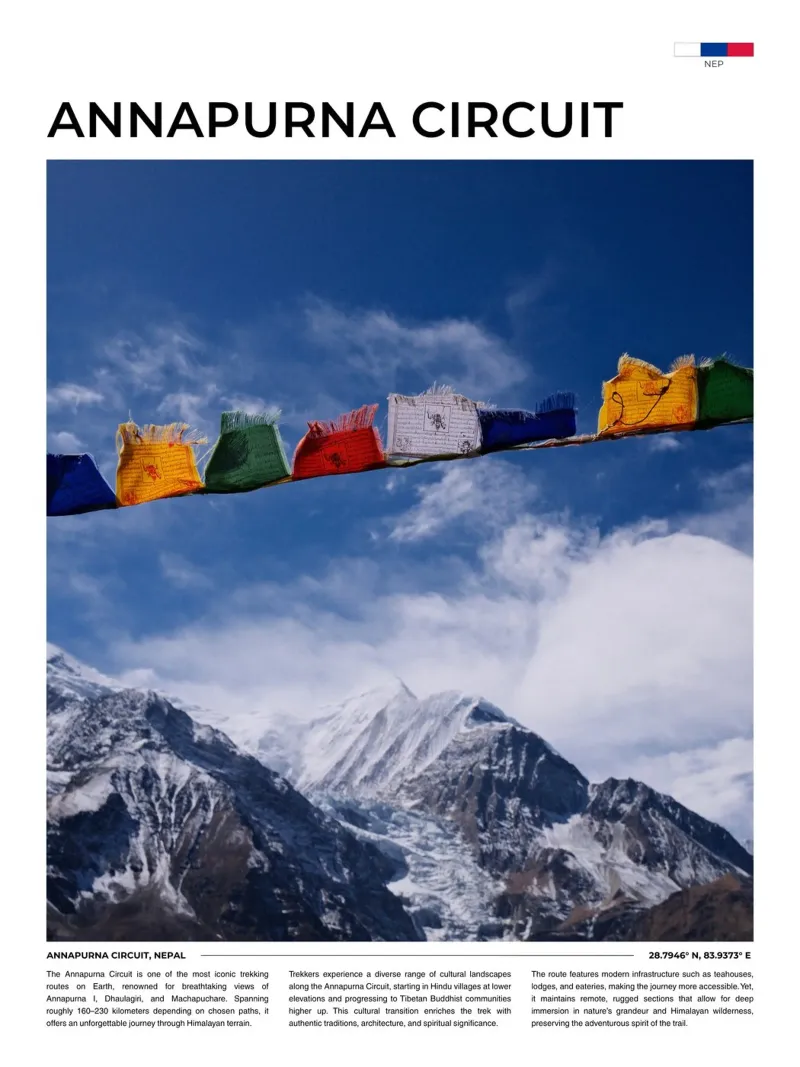 Annapurna IV: Typography pellicola backlit da FujiType