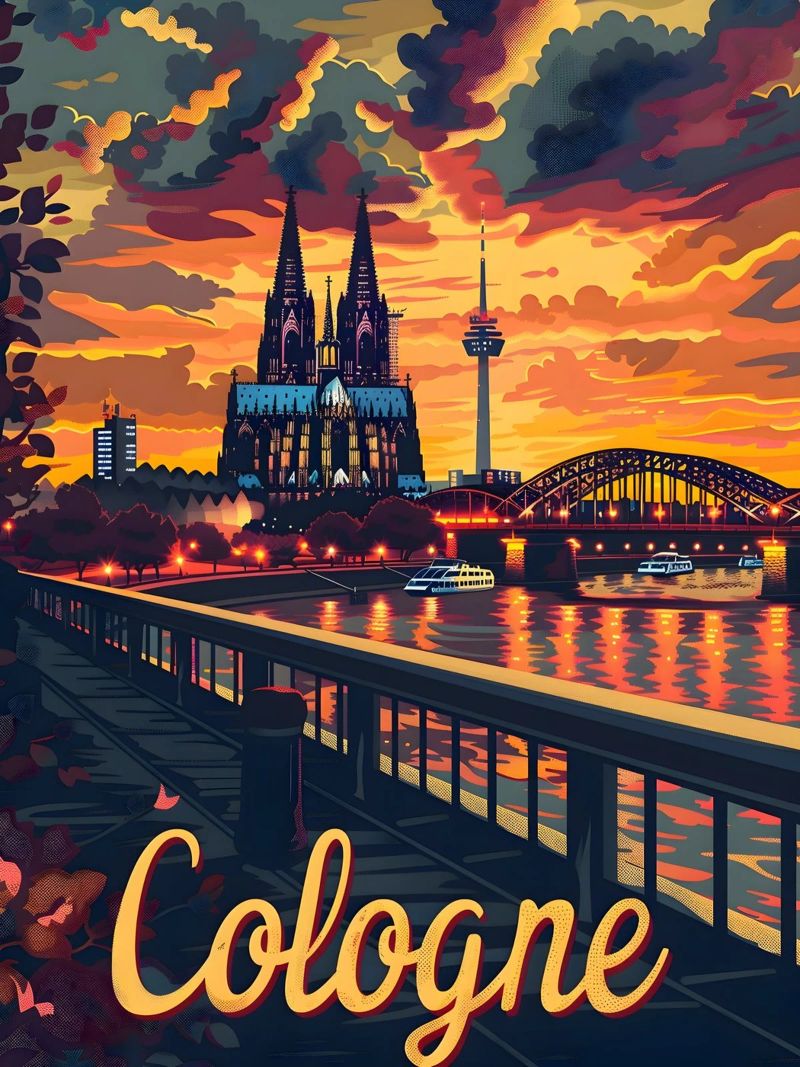Köln poster de Vintage Travel Art