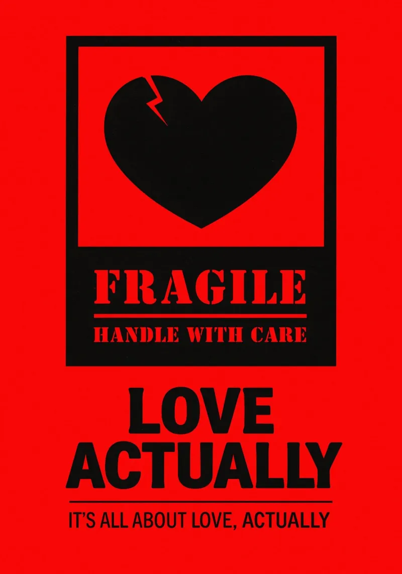 Love Actually Print tela con Cornice a cassetta da MoviesArt