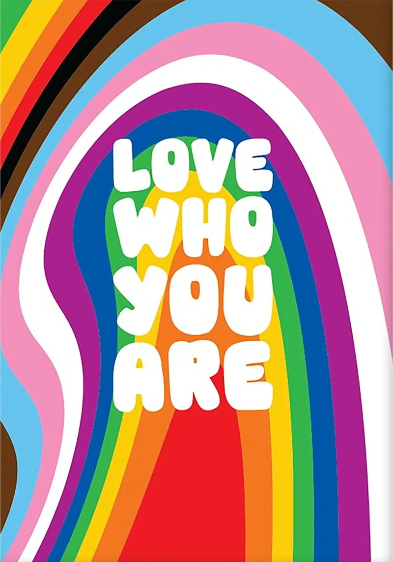 Pride Retro Rainbow Typography pellicola backlit da Attaboy Dsgn