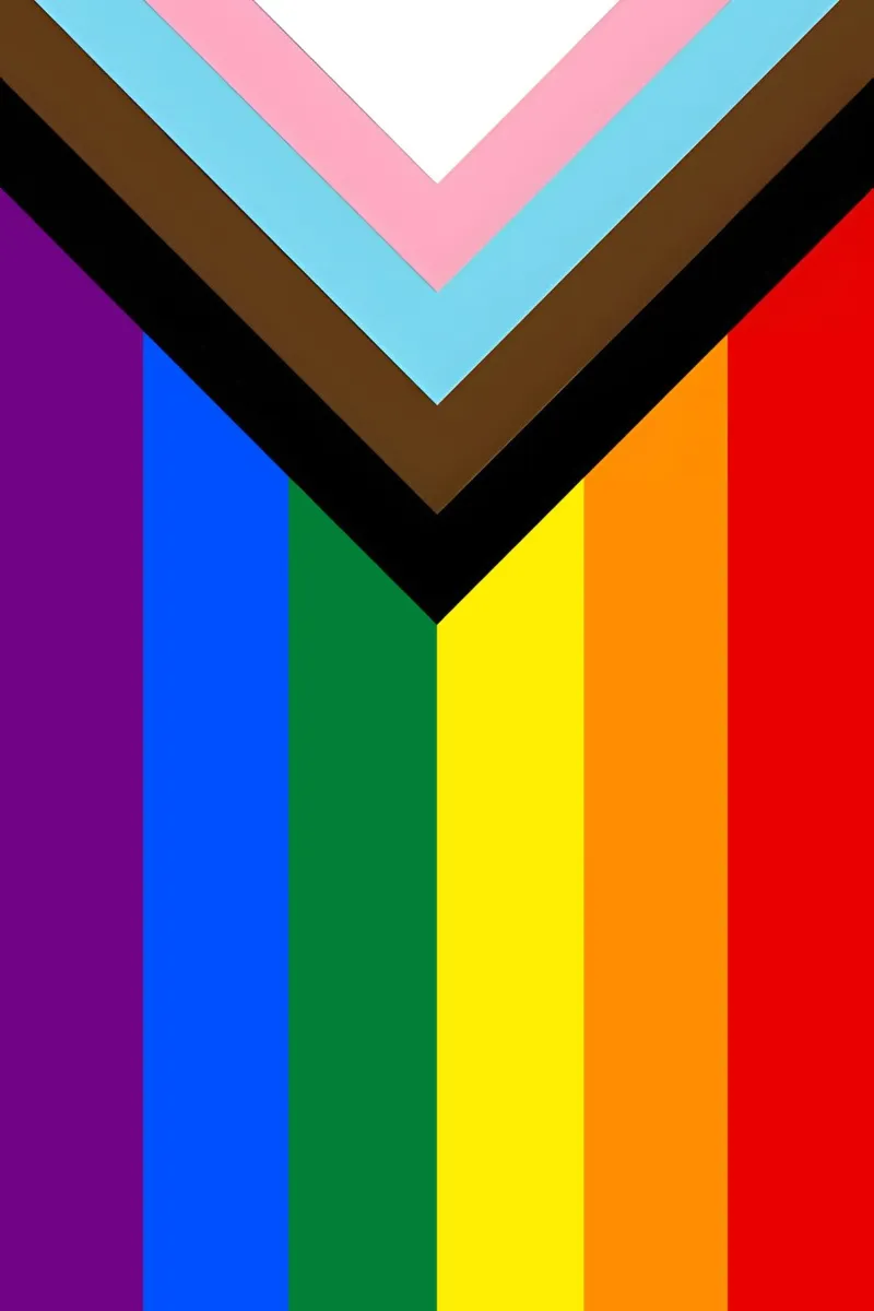 Progress Pride Flag pellicola backlit da Attaboy Dsgn